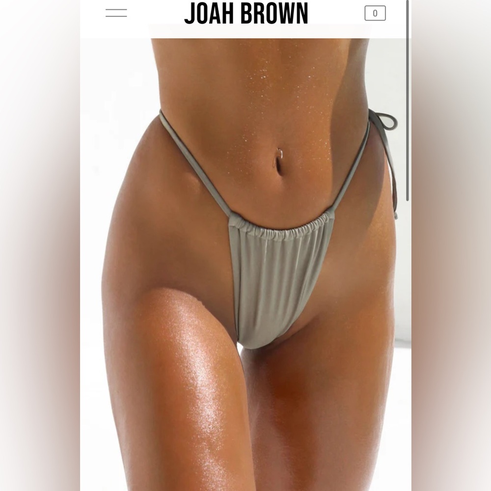 Joah Brown Gray Bikini Bottom